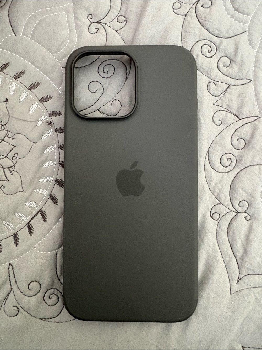 Apple Dark Gray Silicone iPhone Case